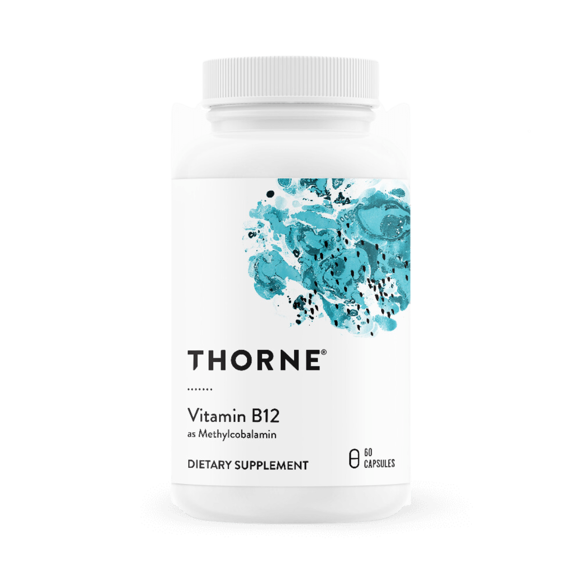 Thorne Vitamin B12 Methylcobalamin 60 Capsules - front